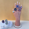 Medium amethyst stalactite ring