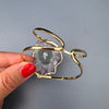 Amethyst stalactite cuff bracelet