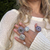 Medium amethyst stalactite ring