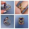 Fluorite baguette ring