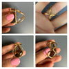 Oversized faceted smoky quartz cocktail ring