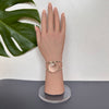 Clear crystal pear shaped cuff bracelet