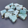 Larimar freeform pendant