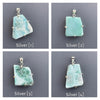 Larimar freeform pendant