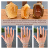 Freeform faceted gold geode ring