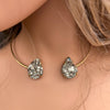 Pyrite teardrop choker