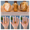 Freeform faceted gold geode ring