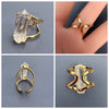 Lemurian crystal point ring