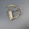 Selenite cuff bracelet