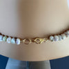 Tiffany opal smooth beads necklace