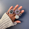 Medium amethyst stalactite ring