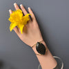 Black onyx marquise cuff bracelet