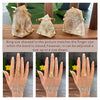 Freeform faceted rutilated quartz ring