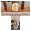 Freeform faceted yellow druzy geode ring