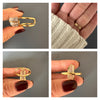 Small lemurian point ring