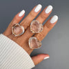 Crystal heart ring