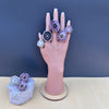 Medium amethyst stalactite ring