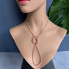 Double wrap rhodochrosite necklace