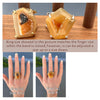 Freeform faceted gold geode ring