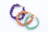 peach moonstone onion drops bracelet