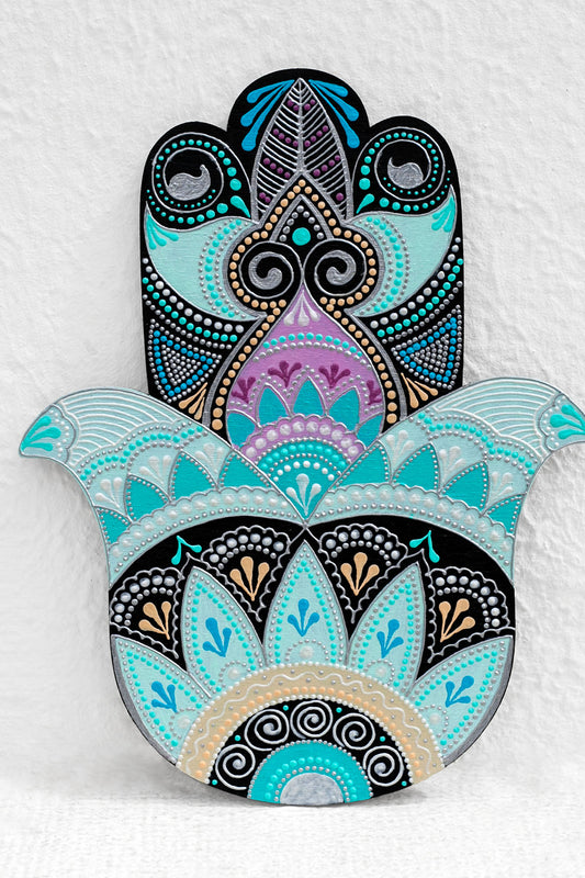 "Happiness" Hamsa Hand
