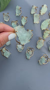 Large raw aquamarine gem ring