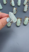 Aquamarine point ring