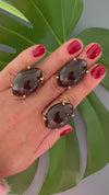 Smoky quartz marquise ring