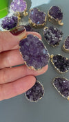 Druzy amethyst pendant