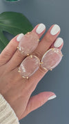 Crystal oval ring