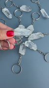 Lemurian crystal keychain