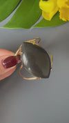 Black onyx marquise cuff bracelet
