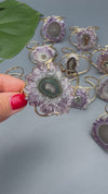 Amethyst stalactite cuff bracelet