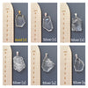 Freeform faceted crystal pendant