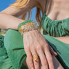 Mini raw citrine gem ring