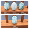 Larimar oval cuff ring