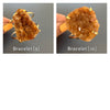 Druzy citrine cuff bracelet