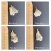 Aura crystal cluster pendant