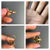 Small rutilated hematite ring