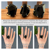 Freeform faceted black onyx ring