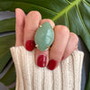 Green quartz marquise ring