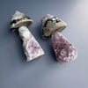 Small druzy amethyst mushroom