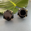 Black onyx hexagon ring