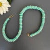 Amazonite German cut beaded necklace