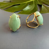 Green quartz marquise ring