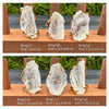 Large raw green amethyst gem ring