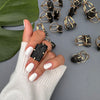 Black tourmaline ring