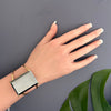 Hematite rectangle cuff bracelet