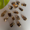Freeform faceted smoky quartz pendant