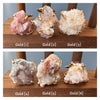 Pink amethyst cluster ring